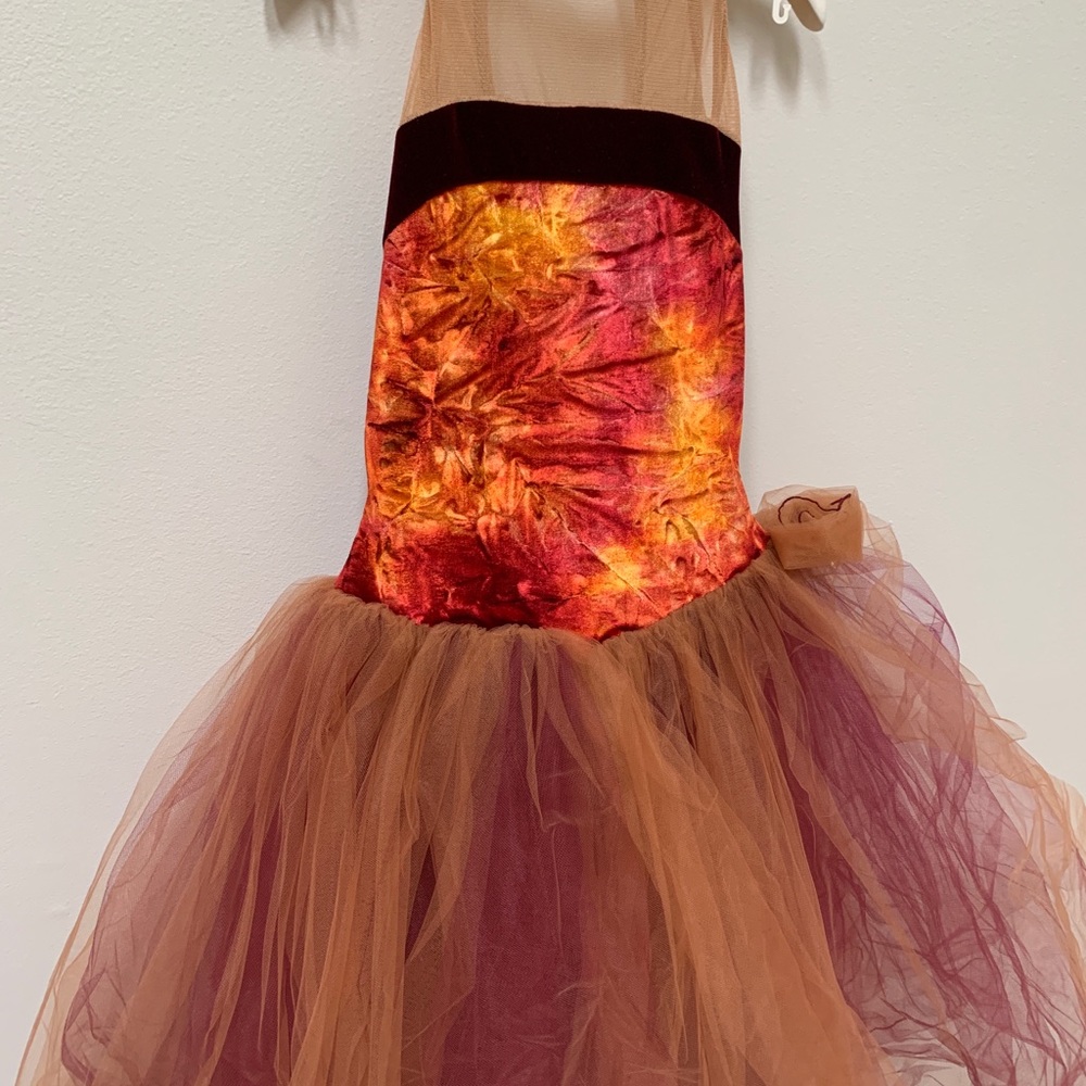 A Wish Come True Dance Rose & Purple Costume Ballet Tutu Outfit Size Large Child